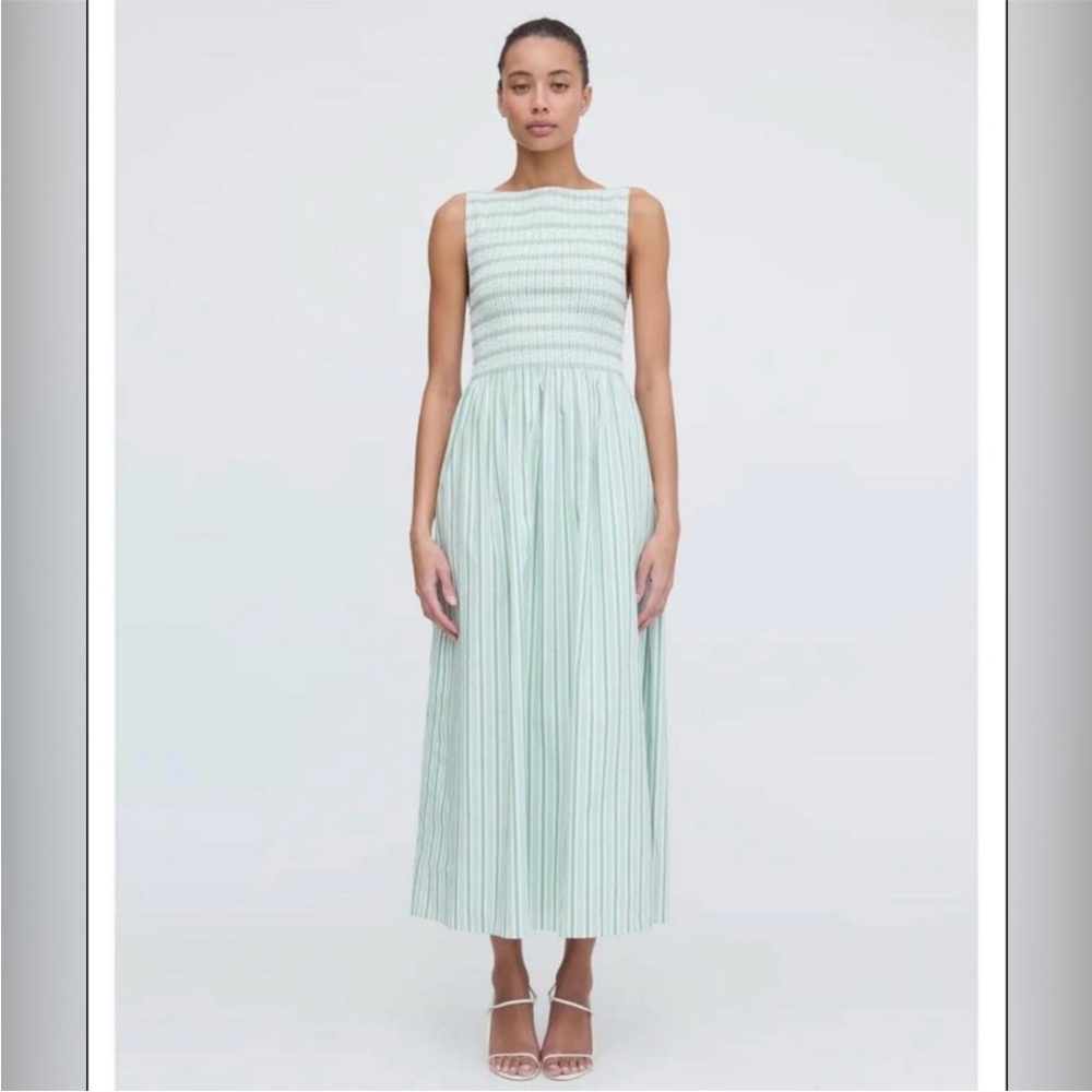 Hill House Cosima Apple stripe dress